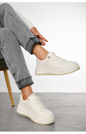 Кросівки жіночі молочного кольору в1-3 210340C