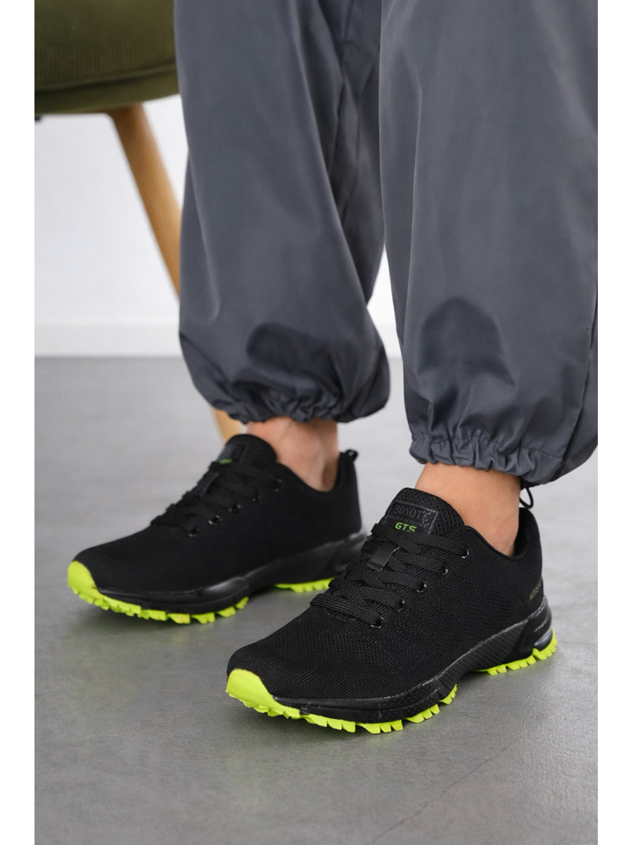 Кроссовки женские черного цвета 8619в-16 210342C