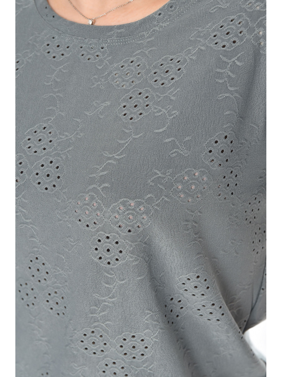 Футболка женская однотонная зеленого цвета 2268 210351C