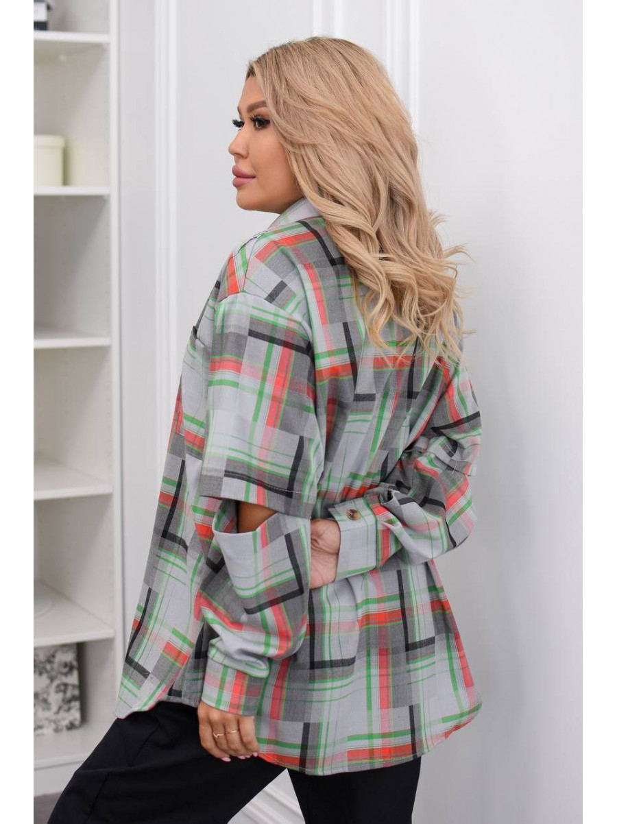 Рубашка женская байковая с принтом 1010 210356C