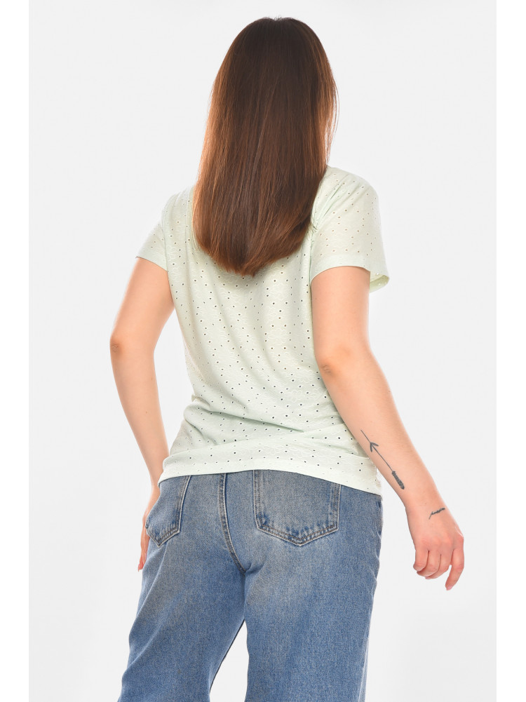 Футболка женская однотонная мятного цвета 2269 210361C