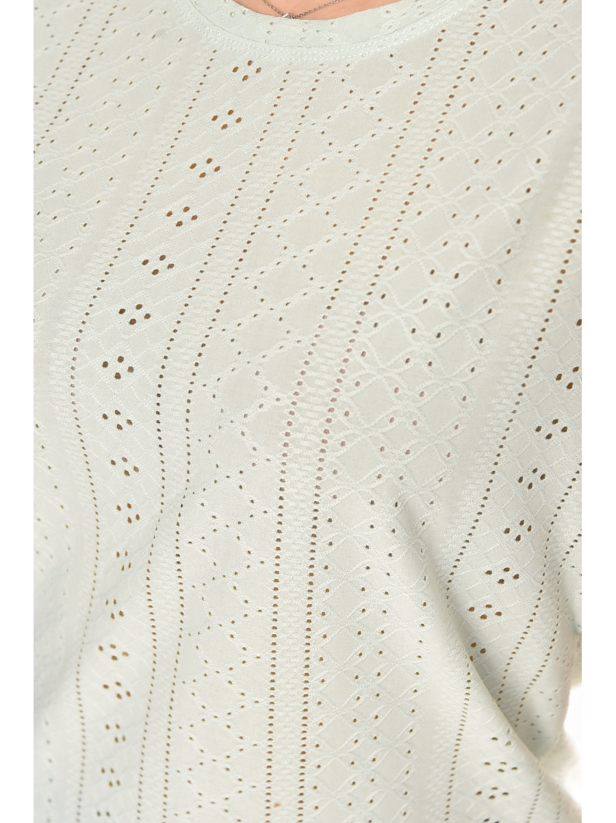 Футболка женская однотонная мятного цвета 2265 210366C