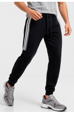 Спортивні штани чоловічі на флісі чорного кольору CS-402 210377C