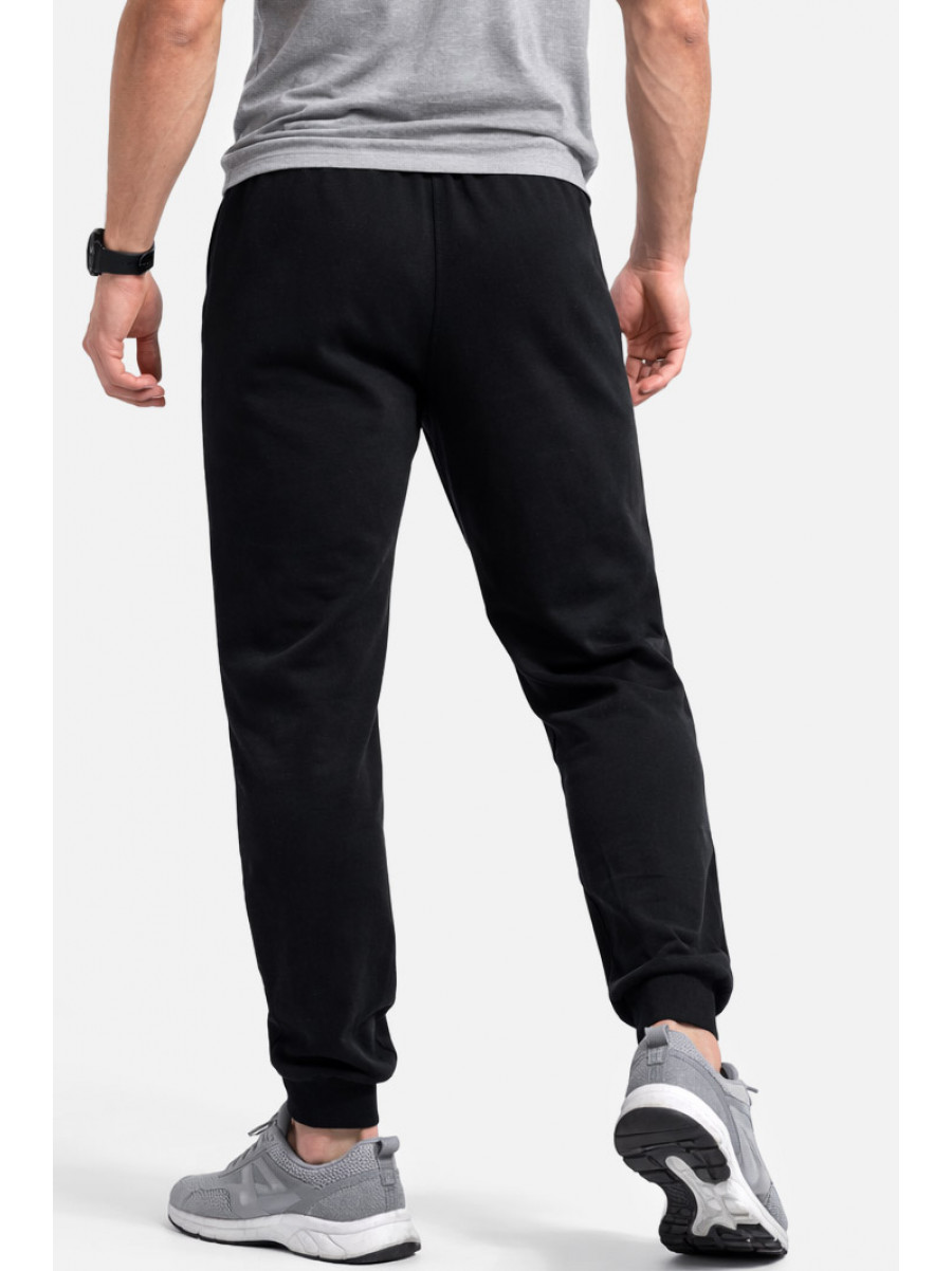 Спортивні штани чоловічі на флісі чорного кольору CS-402 210377C