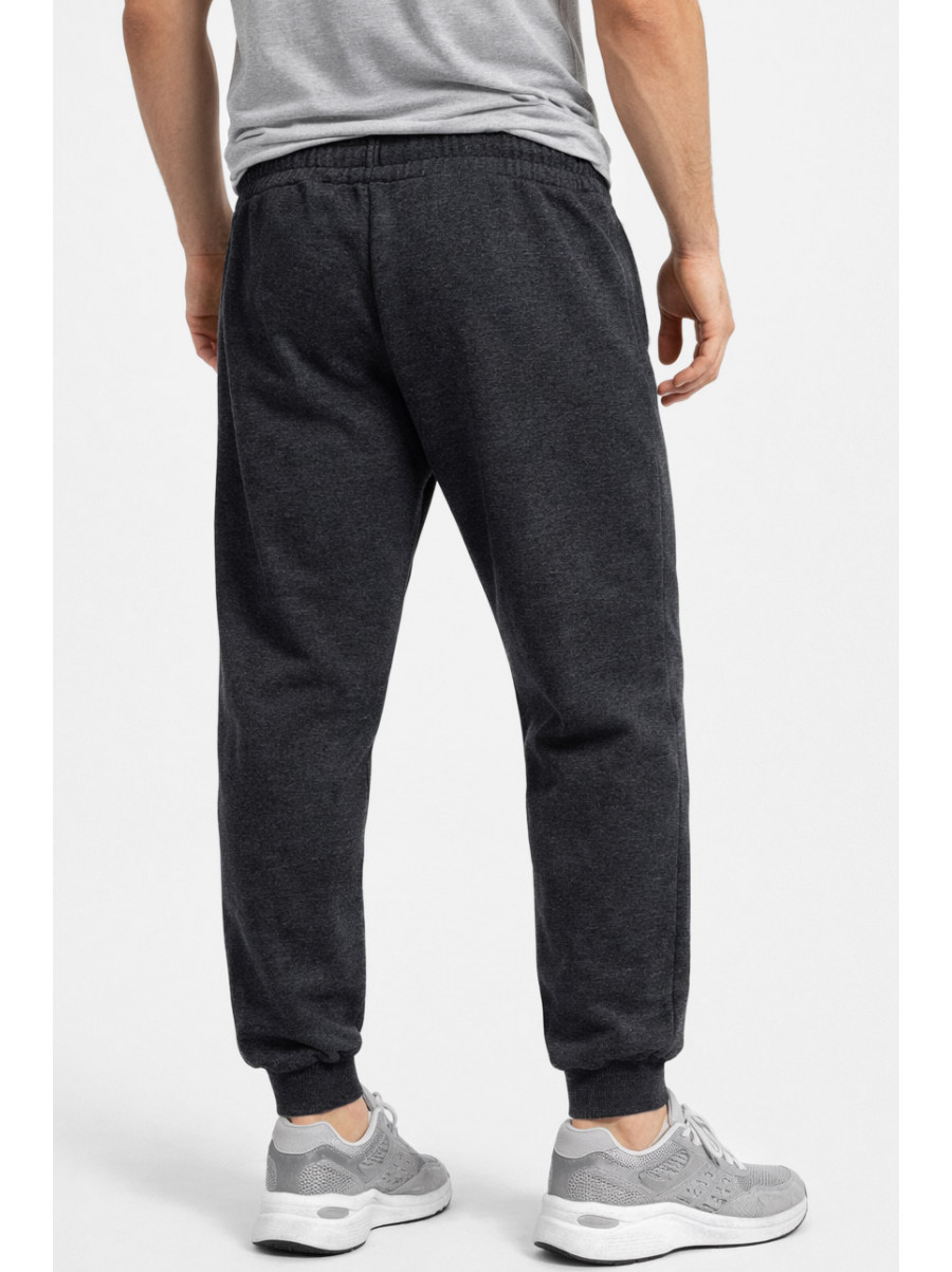 Спортивні штани чоловічі на флісі темно-сірого кольору CS-402 210378C