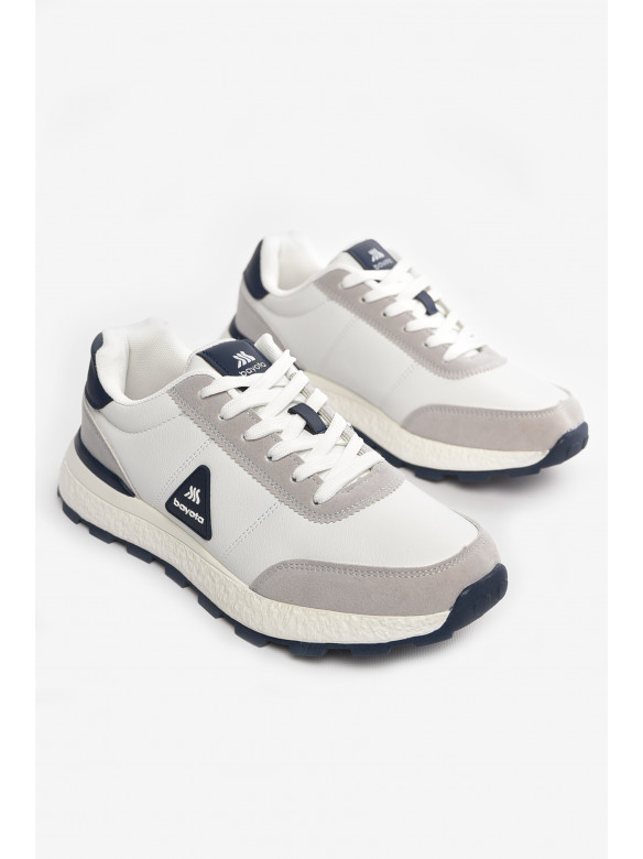 Кроссовки мужские бело-серого цвета А1148-5 210380C