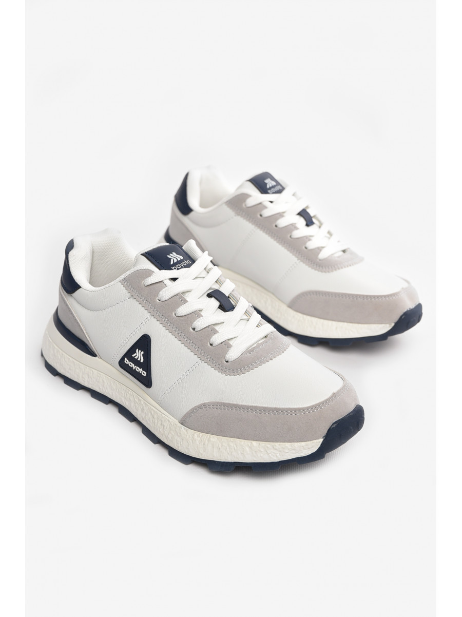 Кроссовки мужские бело-серого цвета А1148-5 210380C