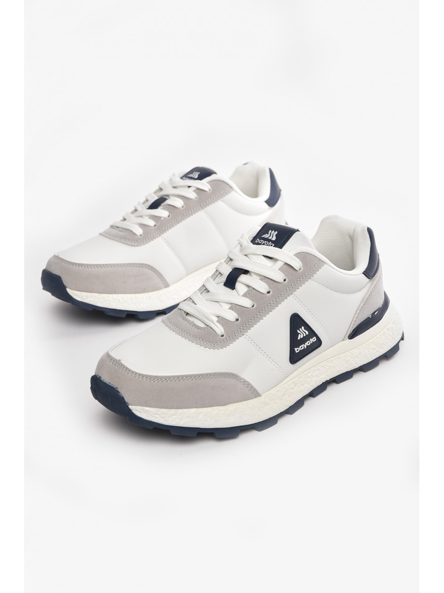 Кроссовки мужские бело-серого цвета А1148-5 210380C