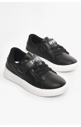 Кросівки дитячі чорного кольору А-329 210384C Кросівки дитячі чорного кольору А-329 210384C