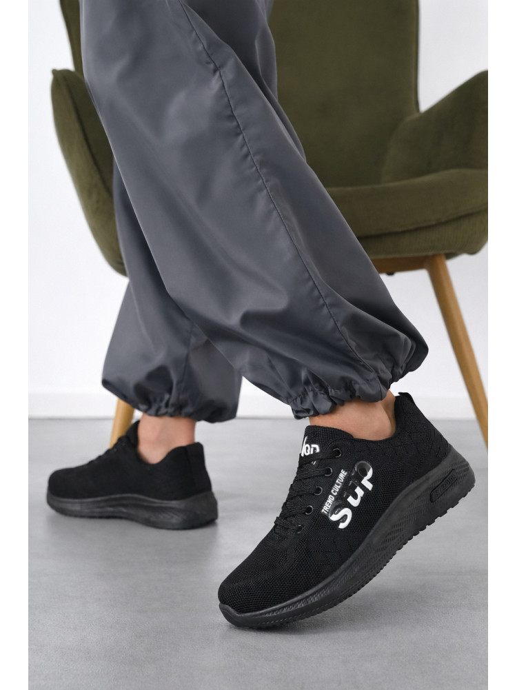 Кроссовки женские черного цвета 100-1 210385C