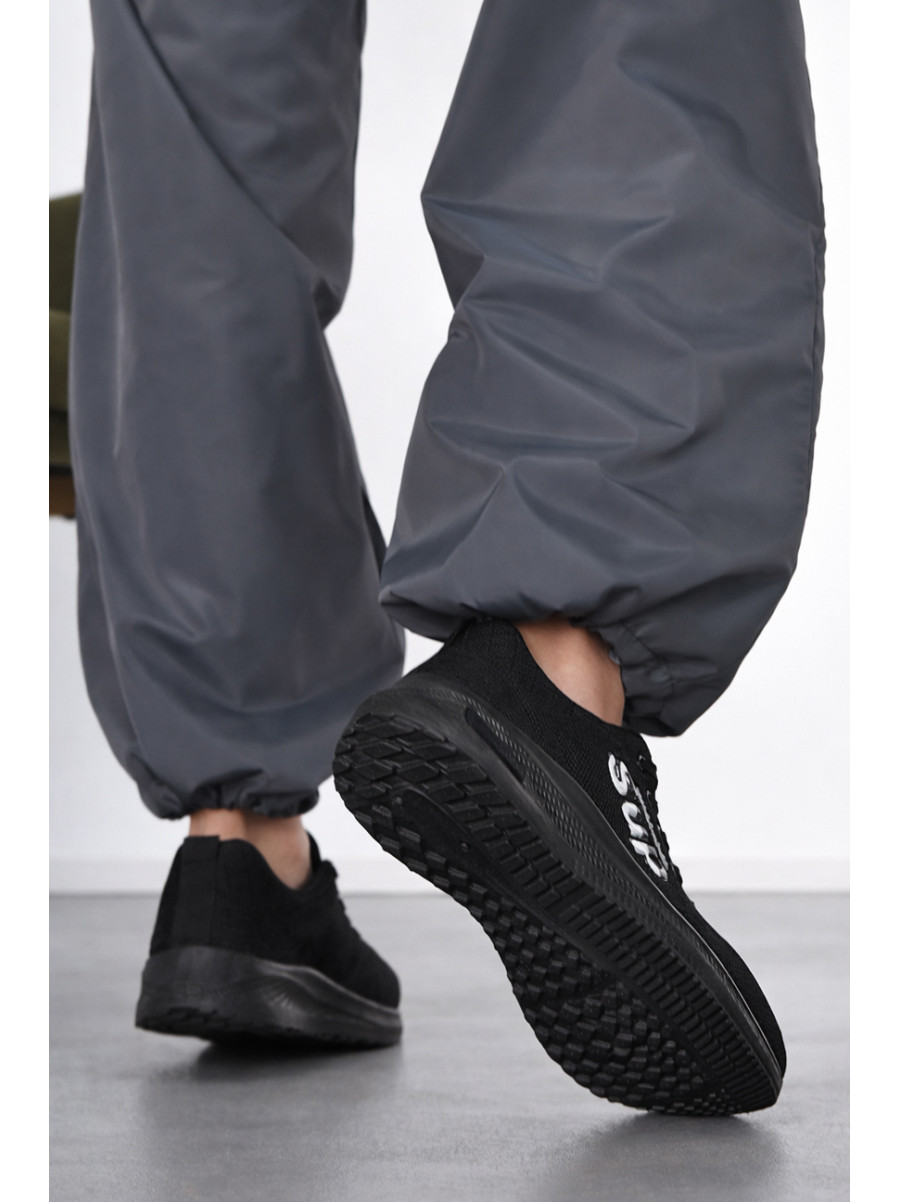 Кроссовки женские черного цвета 100-1 210385C