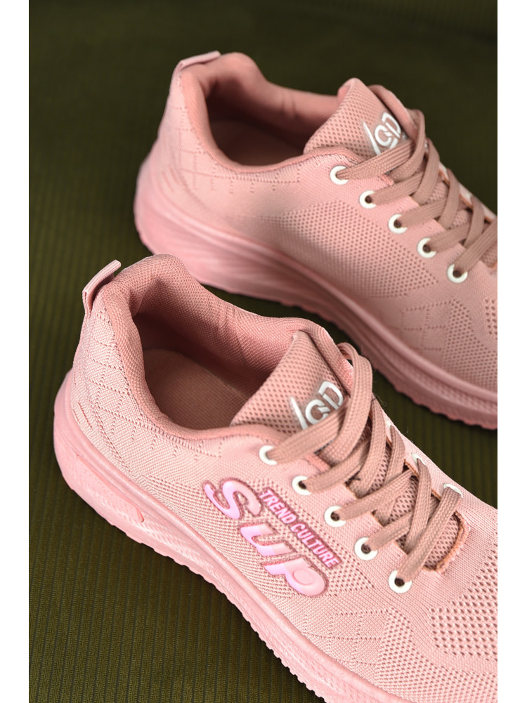 Кроссовки женские розового цвета 100-4 210388C