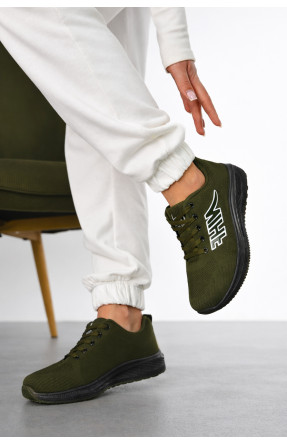 Кросівки жіночі темно-зеленого кольору 99-3 210389C