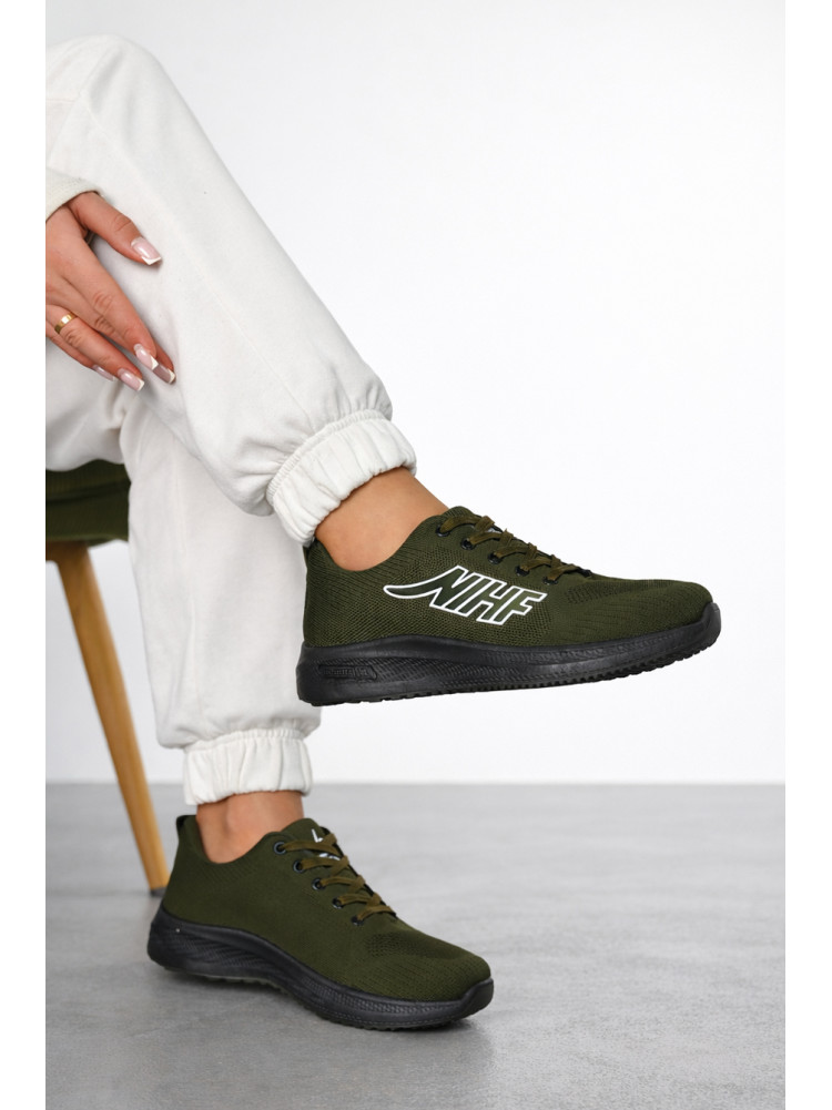 Кросівки жіночі темно-зеленого кольору 99-3 210389C