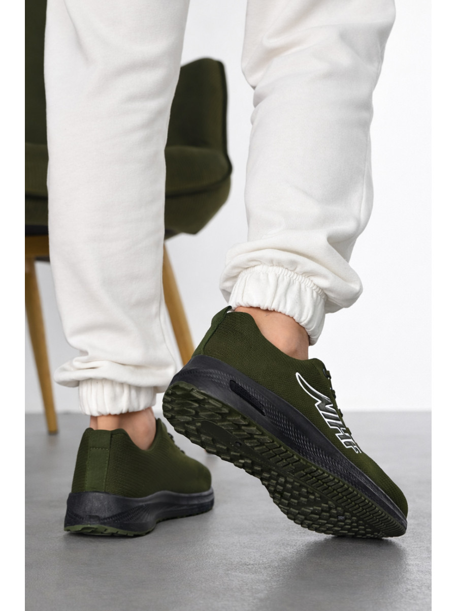 Кросівки жіночі темно-зеленого кольору 99-3 210389C