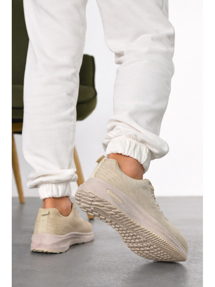 Кроссовки женские бежевого цвета 100-2 210391C