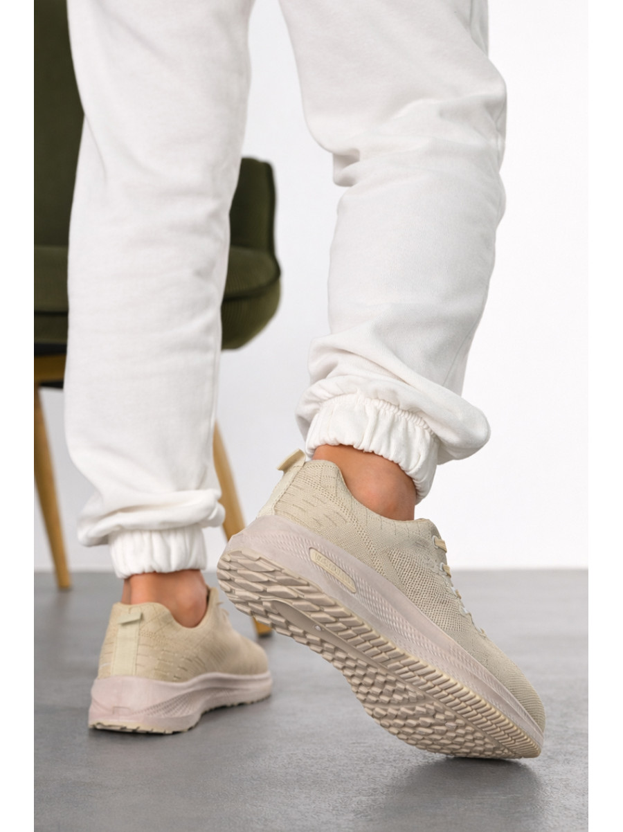 Кроссовки женские бежевого цвета 100-2 210391C