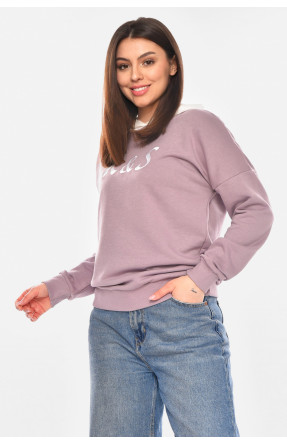 Худі жіноче бузкового кольору з принтом 249 210392C