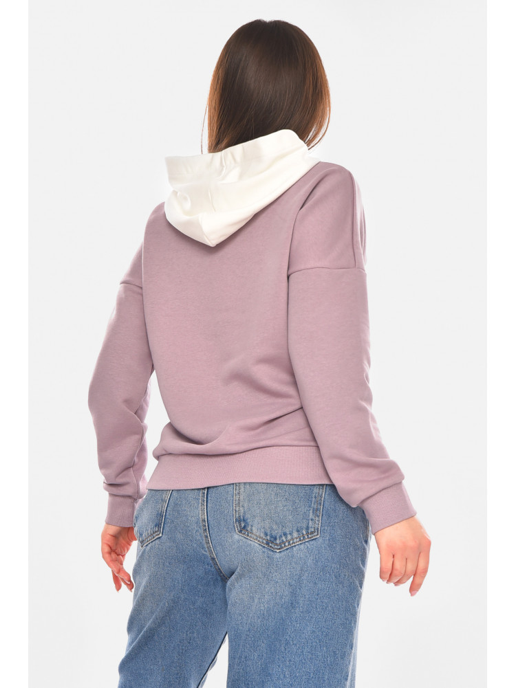 Худі жіноче бузкового кольору з принтом 249 210392C