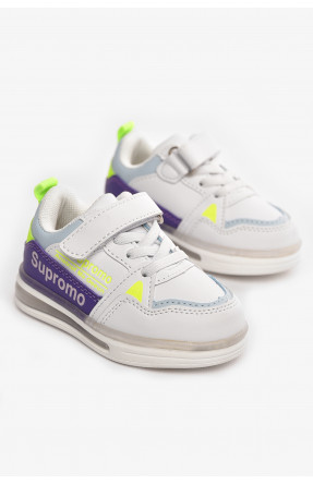 Кросівки дитячі білого кольору Н 6115-3 210396C Кросівки дитячі білого кольору Н 6115-3 210396C