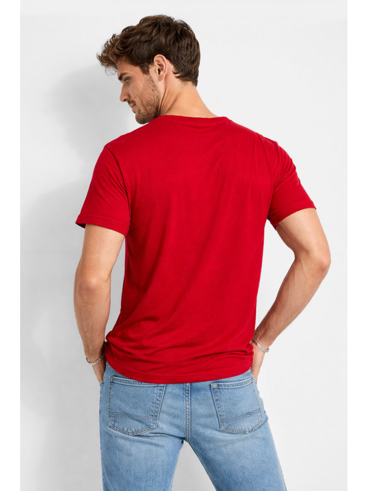 Футболка мужская красного цвета с принтом 210397C