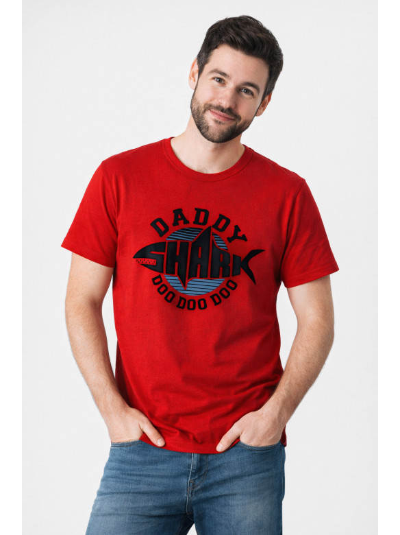 Футболка мужская красного цвета с принтом 210408C