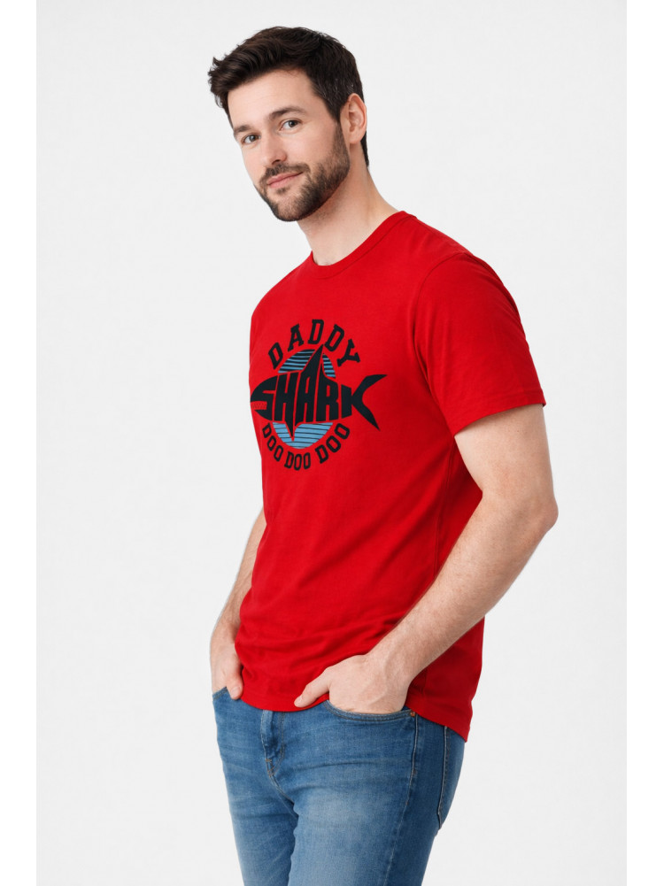 Футболка мужская красного цвета с принтом 210408C