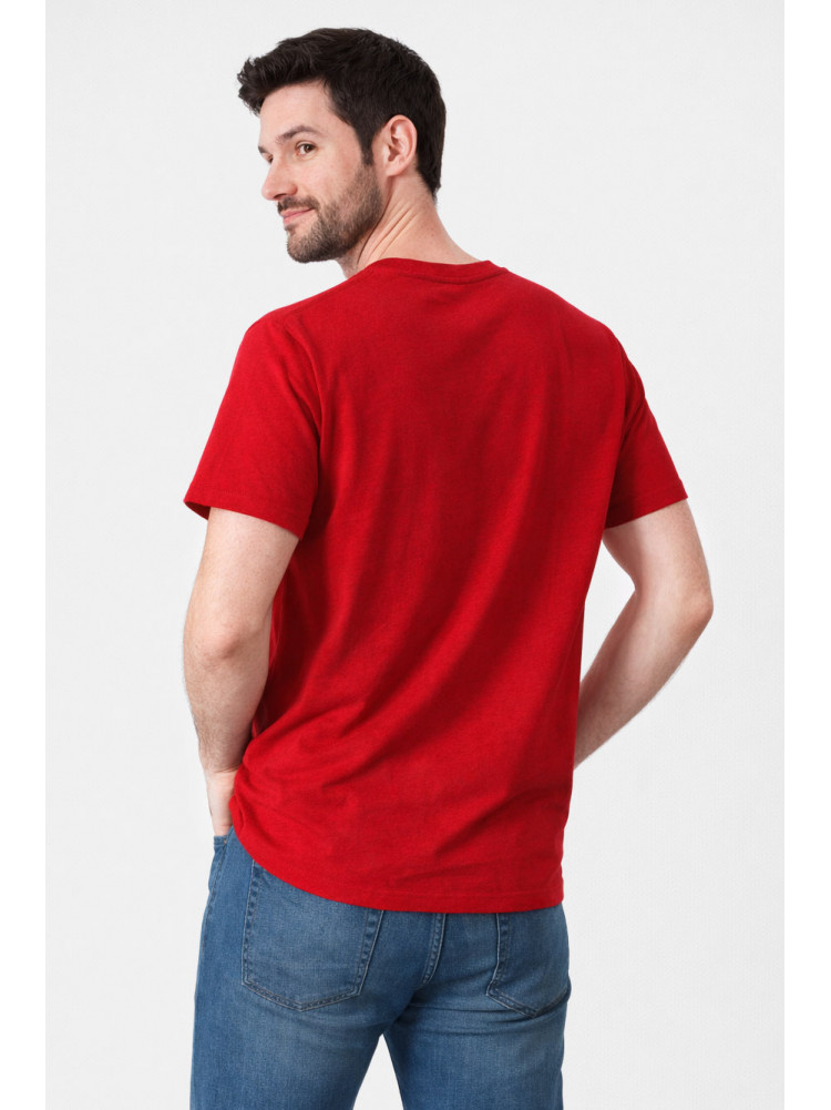 Футболка мужская красного цвета с принтом 210408C