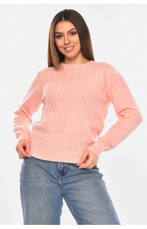 Светр жіночий однотонний рожевого кольору 9070 210415C Светр жіночий однотонний рожевого кольору 9070 210415C