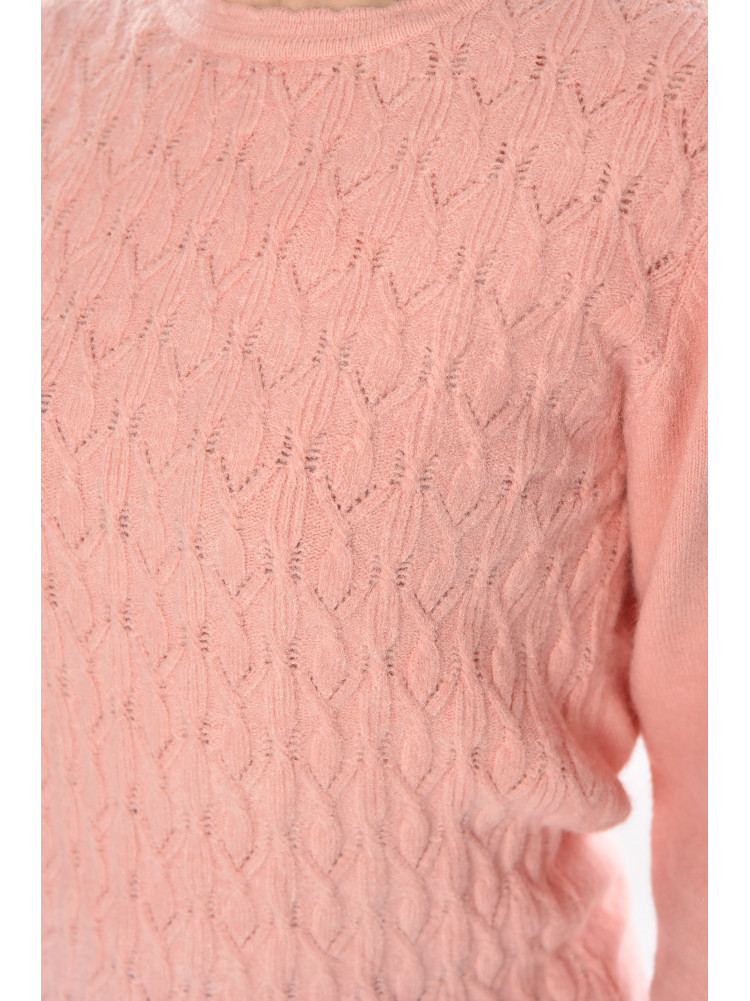 Свитер женский однотонный розового цвета 9070 210415C