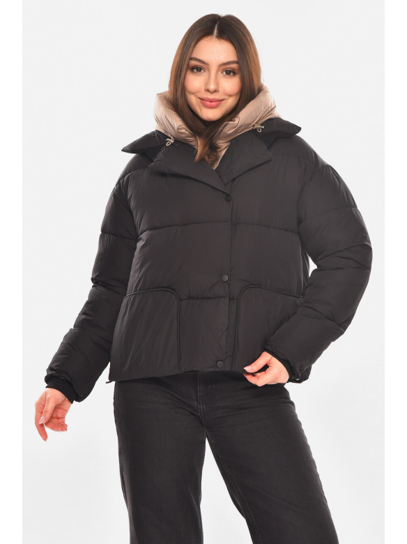 Куртка женская демисезонная черного цвета 88183 210417C