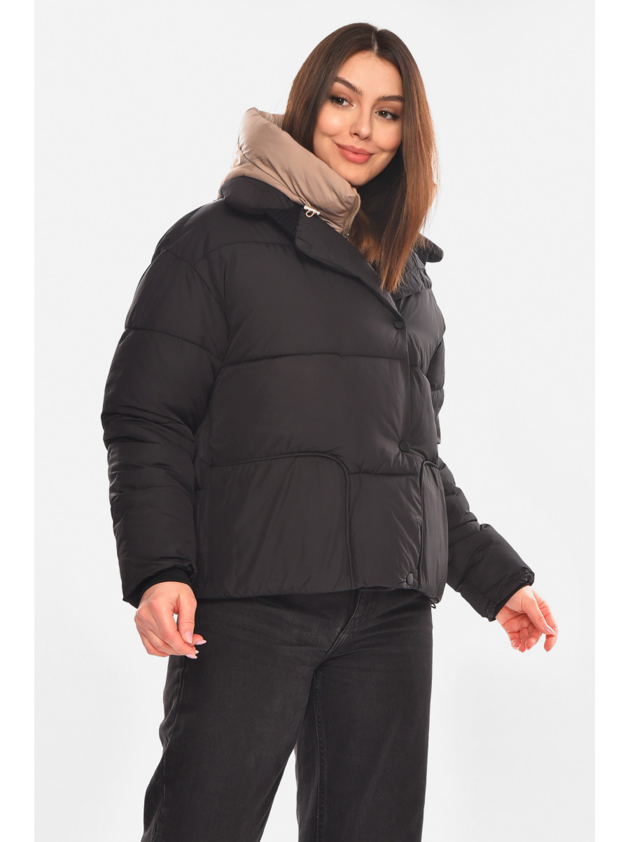 Куртка женская демисезонная черного цвета 88183 210417C