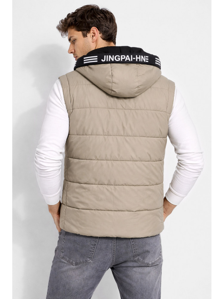 Жилетка чоловіча демісезонна темно-сірого кольору 6009 210426C