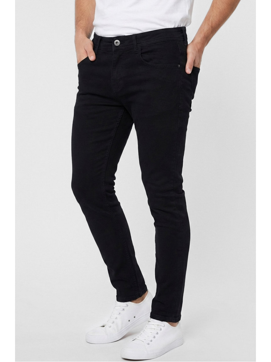Джинси чоловічі однотонні чорного кольору 8350 210428C