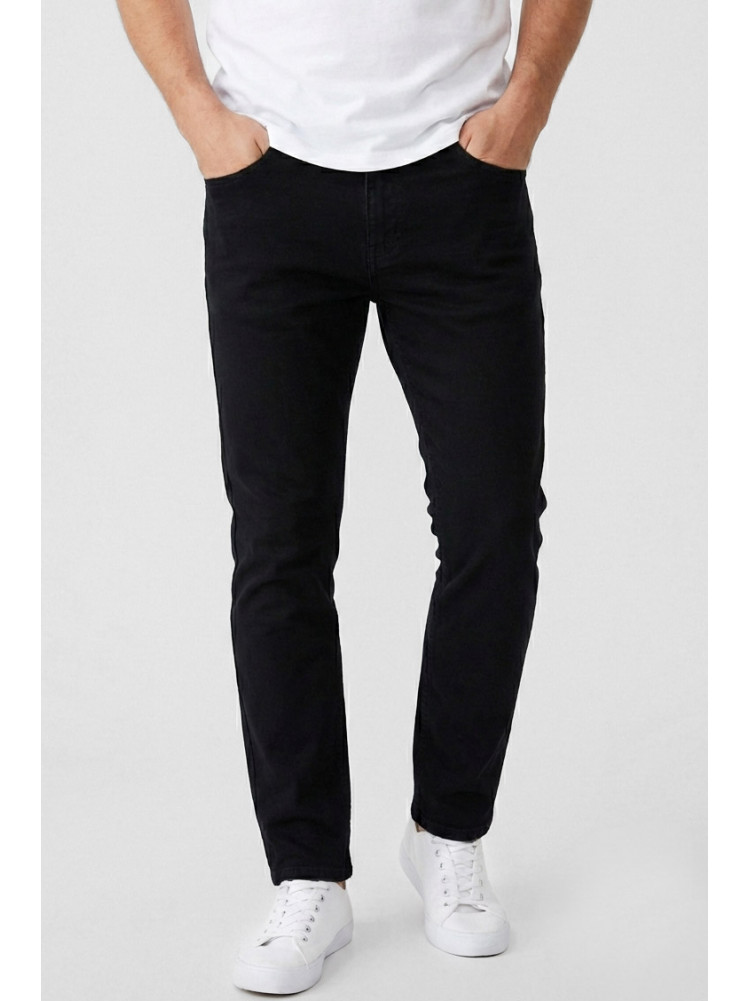 Джинси чоловічі однотонні чорного кольору 8350 210428C