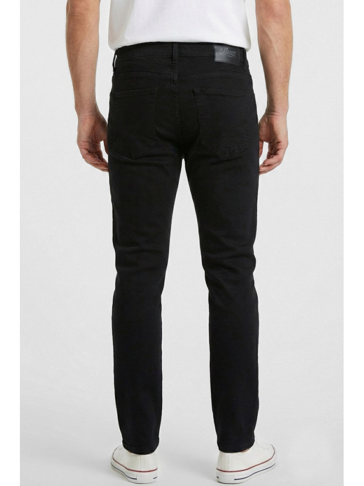 Джинси чоловічі однотонні чорного кольору 8350 210428C