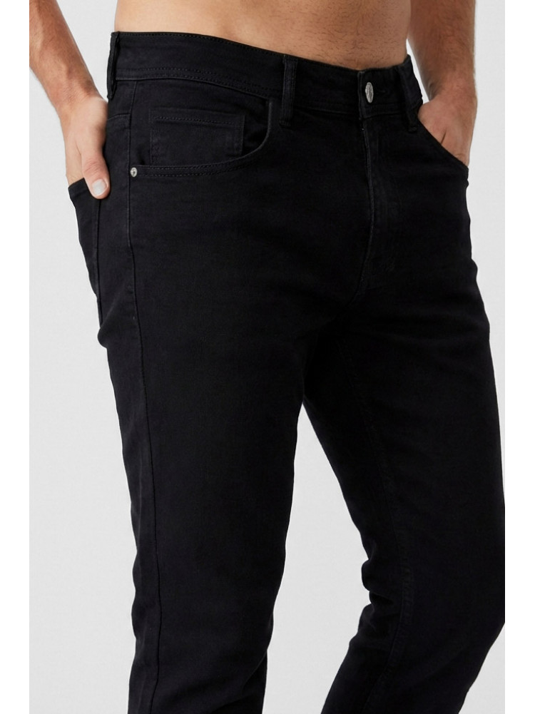 Джинси чоловічі однотонні чорного кольору 8350 210428C