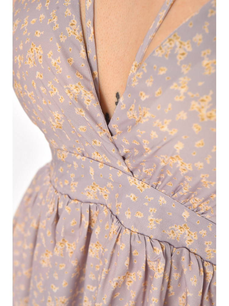 Сукня жіноча бузкового кольору з квітковим принтом 8081 210431C