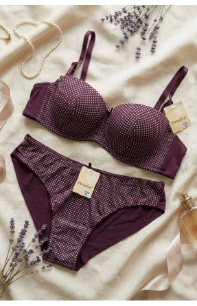 Комплект жіночий бордового кольору чашка В 5163 210432C Комплект жіночий бордового кольору чашка В 5163 210432C