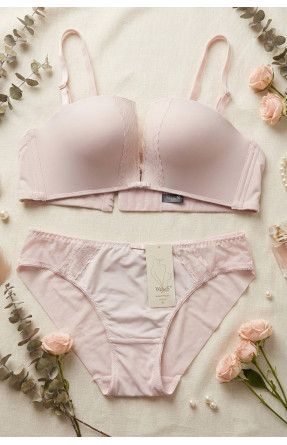 Комплект жіночий пудрового кольору чашка В 8201 210445C Комплект жіночий пудрового кольору чашка В 8201 210445C