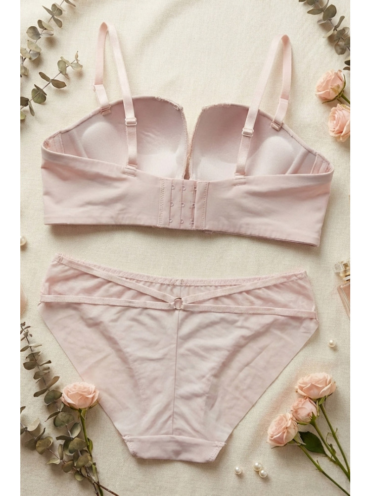 Комплект жіночий пудрового кольору чашка В 8201 210445C