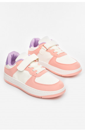 Кросівки дитячі біло-рожевого кольору 536-015 210449C Кросівки дитячі біло-рожевого кольору 536-015 210449C