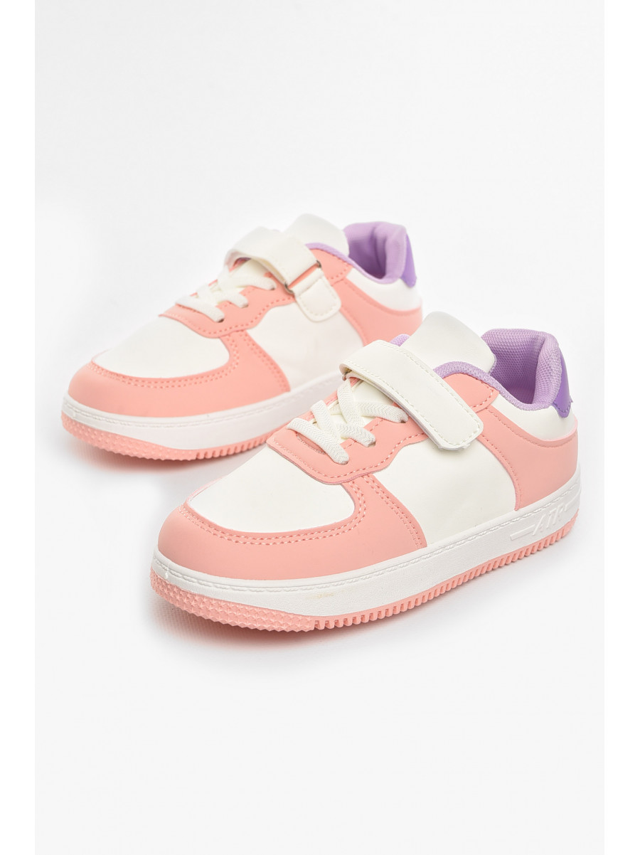 Кросівки дитячі біло-рожевого кольору 536-015 210449C