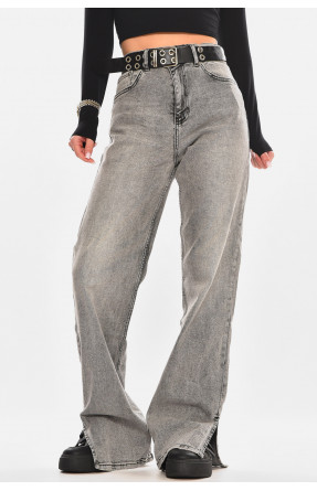 Джинси жіночі однотонні сірого кольору 00620 210450C