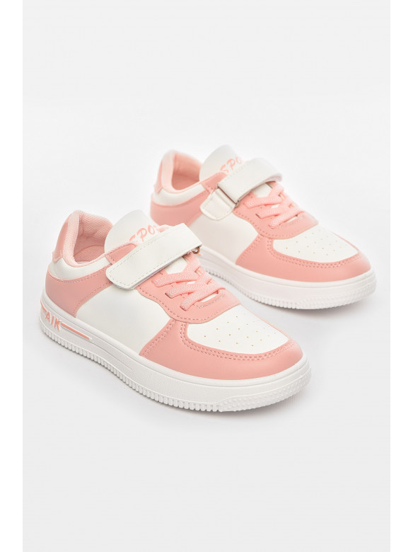 Кросівки дитячі біло-рожевого кольору 503-008 210451C