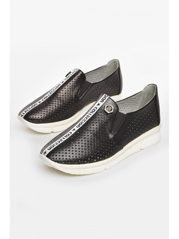 Туфли-лоферы детские для девочки черного цвета 211-1 210452C