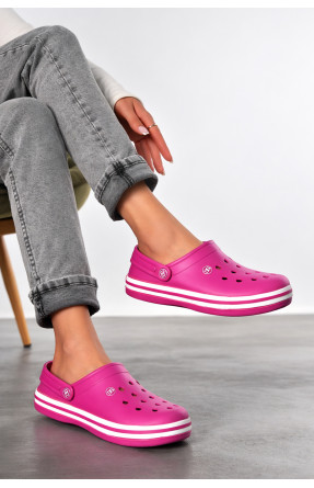 Крокси жіночі малинового кольору 418 210455C