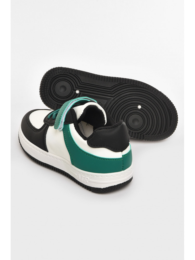 Кросівки дитячі біло-зеленого кольору 536-017 210456C