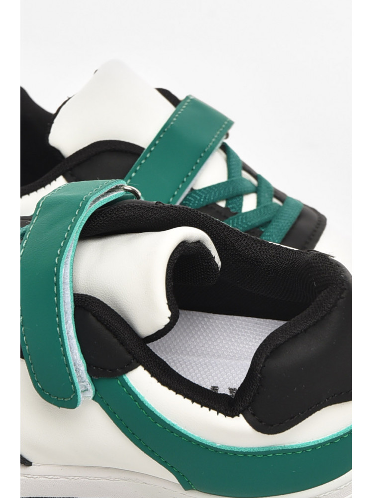 Кросівки дитячі біло-зеленого кольору 536-017 210456C