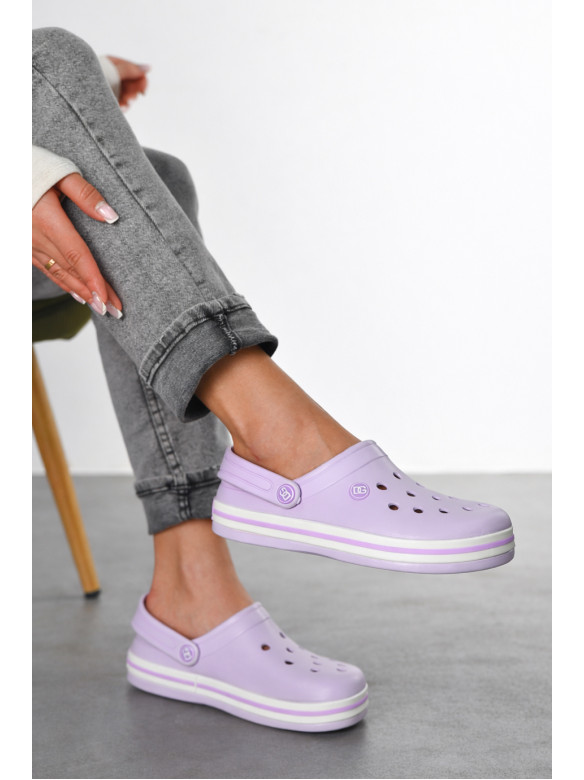 Крокси жіночі бузкового кольору 418 210457C